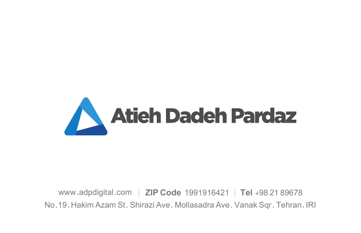 Atieh Dadeh Pardaz business card